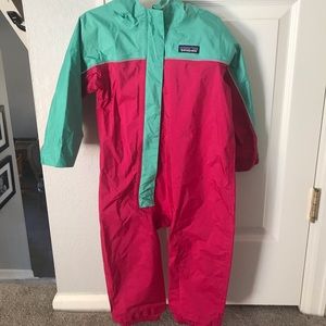 Patagonia rain jumpsuit (shell) toddler girl